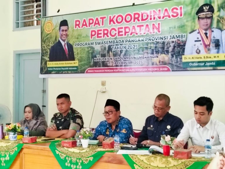 DTPHP Sarolangun Bahas Upayakan Percepatan Program Ketahanan Pangan